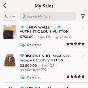 5 star My sales all delivered